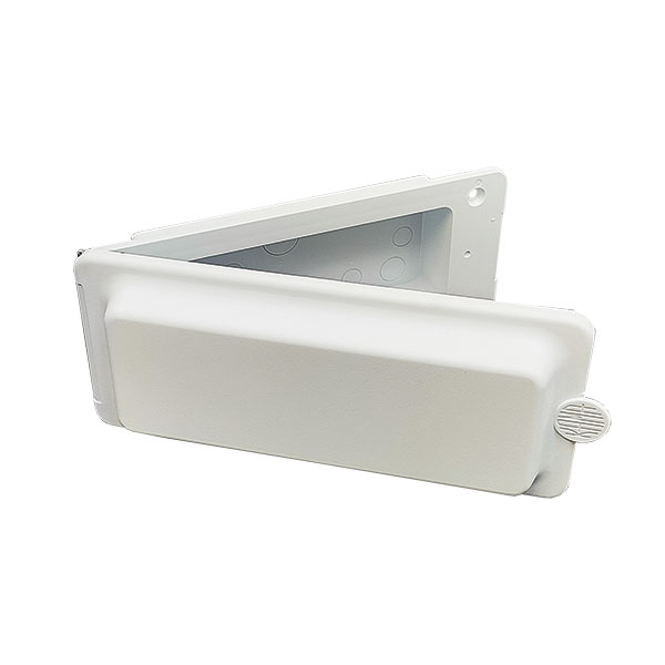 Coperchio bianco presa esterna acqua / gas