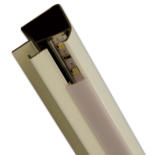 Profilo porta LED con coperchio • 2,2 m