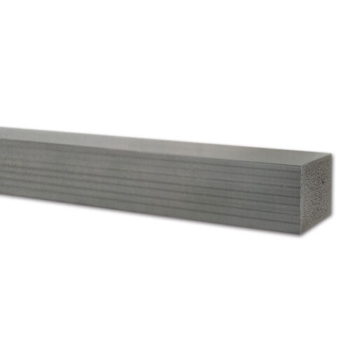 PRF3971_1 Profilo pavimento grigio in PVC per camper e caravan, dimensioni 5x5x250 cm, ideale per finiture esterne.