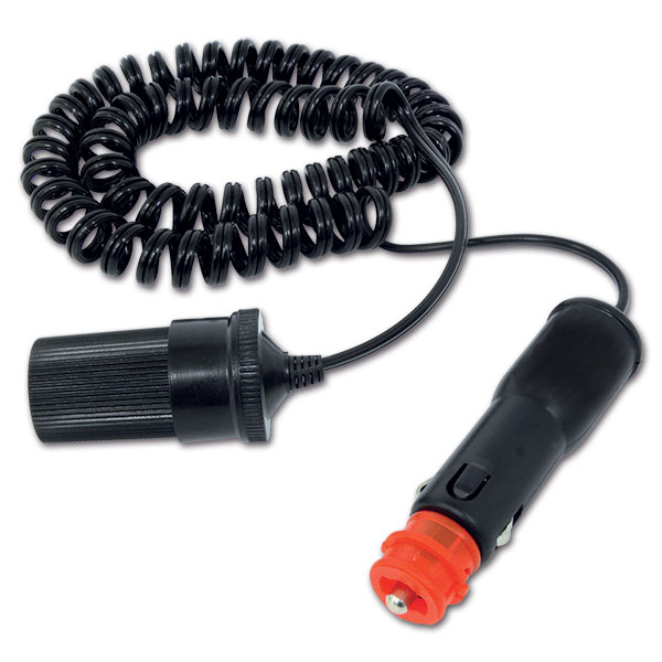 Cavo Prolunga Accendisigari Auto 2m 12/24V – Filo In Rame Con Morsetti A Coccodrillo E Fusibile 25A – Adattatore Universale Per Dispositivi Elettrici