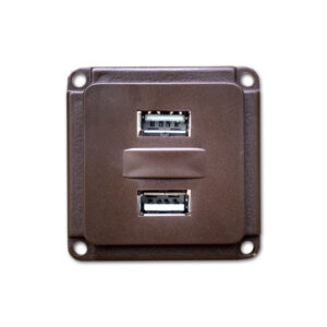 Doppia Presa USB Mobil Plus • Marrone