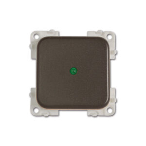 Interruttore con LED • 12 V • verde / marrone