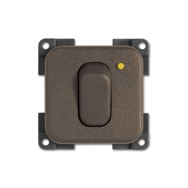 Interruttore con LED • 12 V • giallo / marrone