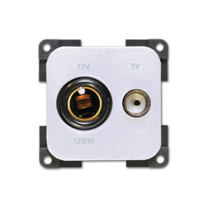 Presa 12 V DIN • TV • bianco
