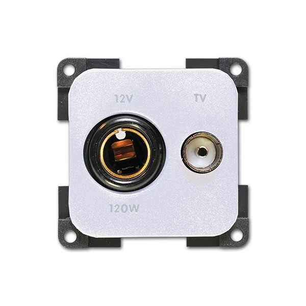 Presa 12 V DIN • TV • bianco