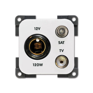 Presa 12 V DIN • TV • SAT • bianco