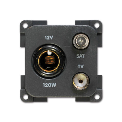 Presa 12 V DIN • TV • SAT • grigio