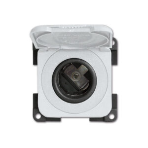 Presa DC con coperchio • 12 V • bianco