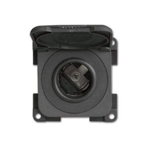 Presa DC con coperchio • 12 V • grigio