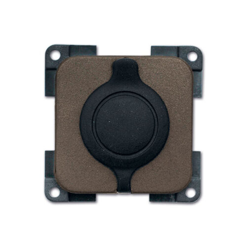 Presa DC coperchio stagno • 12 V • marrone