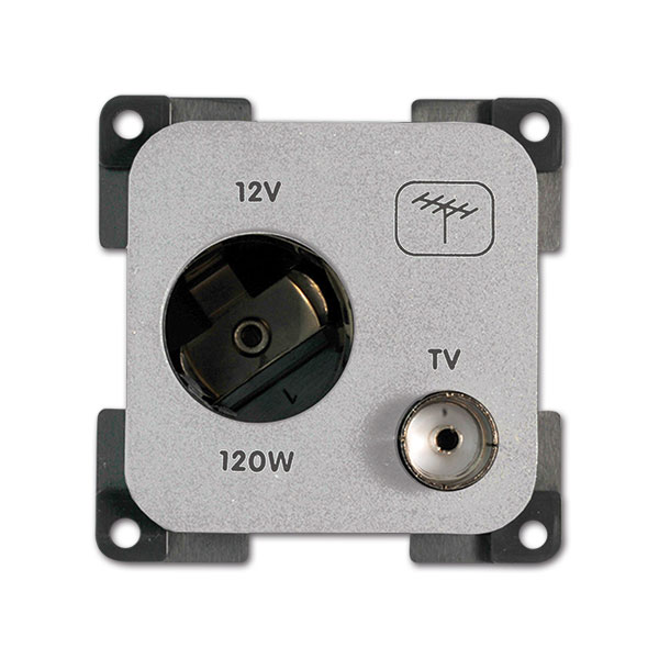 Presa 12 V DC • TV • grigio chiaro