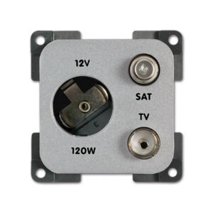 Presa 12 V DIN • TV • SAT • satinato