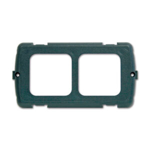 Placca supporto 2 moduli • grigio