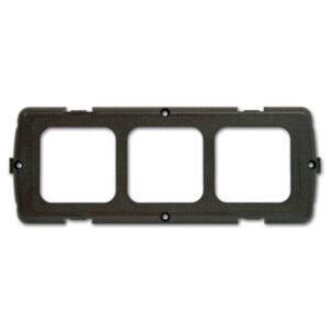 Placca supporto 3 moduli • grigio