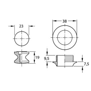 Kit Push-Lock • nichelato satinato • blister