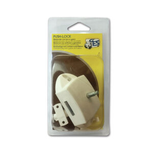 Push-Lock bilaterale bianco per fissaggio di sportelli in camper e caravan