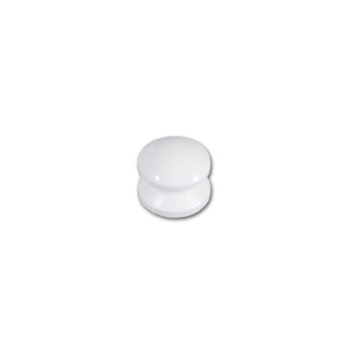 PSH51B_1-1 Mini pulsante bianco per pannello di controllo camper, installazione discreta e funzionale.