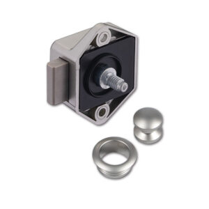 Immagine ravvicinata del blister del Kit mini Push-lock, mostrando i componenti inclusi.
