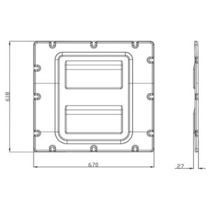 Pannello con 2 reti • portellone destro • Ducato