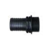 Dettaglio ravvicinato del raccordo dritto maschio F 1/2" D Ø 15 mm, mostrando la filettatura e l'innesto per tubo.