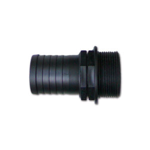 Dettaglio ravvicinato del raccordo dritto maschio F 1/2" D Ø 15 mm, mostrando la filettatura e l'innesto per tubo.