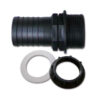 Immagine del Kit raccordo dritto F 1/2" D Ø 15 mm, mostrando i dettagli della filettatura e dell'innesto per tubo.