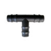 RAC50210_1-1 Manicotto a T Ø 20 mm per impianti idraulici di camper e caravan, connettore in plastica resistente.