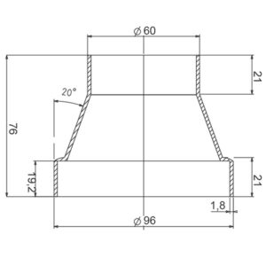 Raccordo adattatore per aspiratore