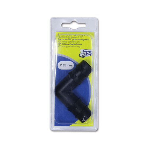 RACC25C_1-1 Manicotto curvo 90° Ø 25 mm in blister, accessorio per impianti idraulici camper.
