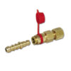 RGS113_1-1 Raccordo gas 8 mm innesto rapido per camper e caravan, dettaglio della connessione sicura.