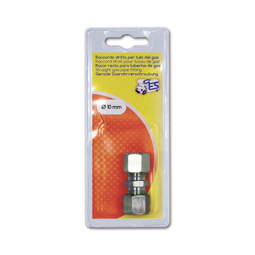 RGS139C_1 Raccordo gas dritto • Ø 10 mm • blister