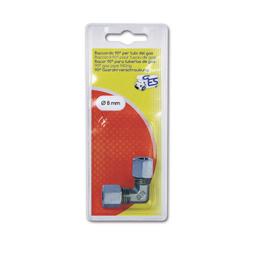 RGS144C_1 Raccordo gas 90° • Ø 8 mm • blister