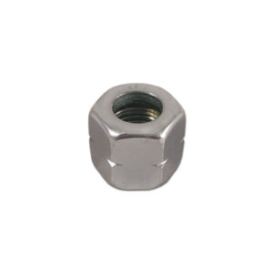 RGS147_1-1 Primo piano di un dado per raccordi gas Ø 10 mm, componente essenziale per impianti gas sicuri in camper e caravan.