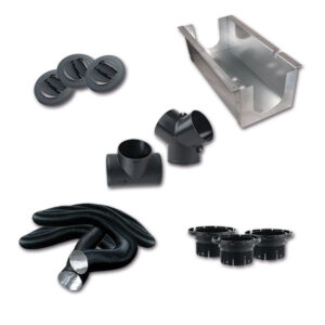 RIS9405_1-1 Componenti del Kit installazione Autoterm Air 2D per riscaldatori a gasolio in camper e caravan.