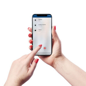 Dettaglio del Modem QSTART con indicatori LED e slot SIM card per connettività LTE