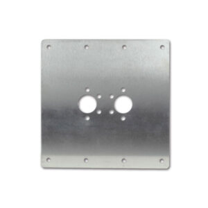 RIS9448_4-1 Immagine ravvicinata della base della staffa per installazione a pavimento, compatibile con sistemi di riscaldamento.