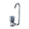 RUB2120_1-1 Rubinetto singolo sinistro Cristal • canna abbattibile