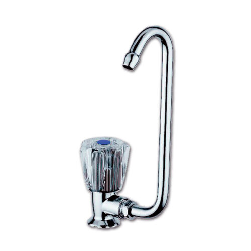 RUB2120_1-1 Rubinetto singolo sinistro Cristal • canna abbattibile