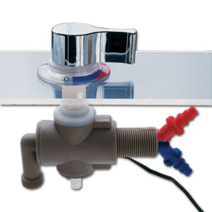 Miscelatore sottotavolo • manopola cromata