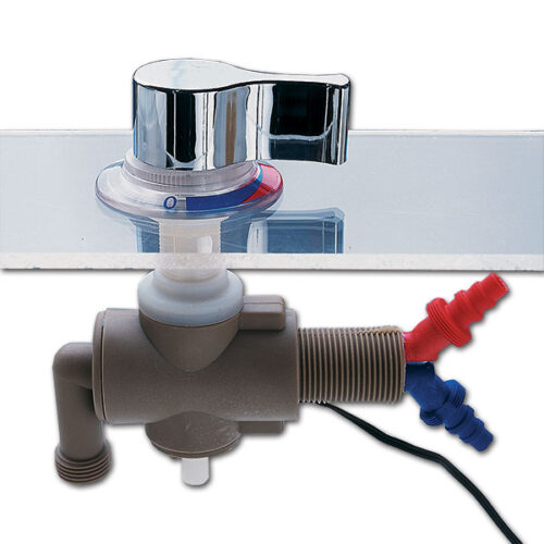 Miscelatore sottotavolo • manopola cromata