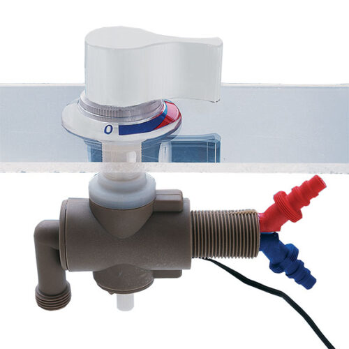 Miscelatore sottotavolo • manopola bianca