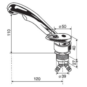 Miscelatore Twist con micro-interruttore • Ø 39 mm