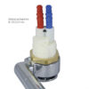 Miscelatore Style 2005 per foro • Ø 26 mm • bianco