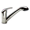 RUB4121_1-1 Miscelatore Kama Ø 36 mm con micro-interruttore per camper, vista frontale e laterale, colore cromato.
