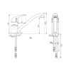 Miscelatore lavello Charisma • canna 165 mm