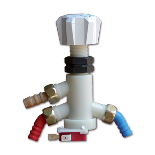 Miscelatore monocomando • micro-interruttore • bianco