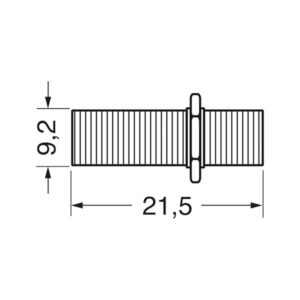 Connettore IEC F/F • Ø 6 mm