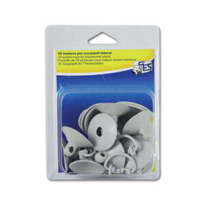SCUVAC_1-1 Dettaglio delle ventose con dischetto anti-strappo 10 pz, che mostra la qualità del materiale e il design del disco.