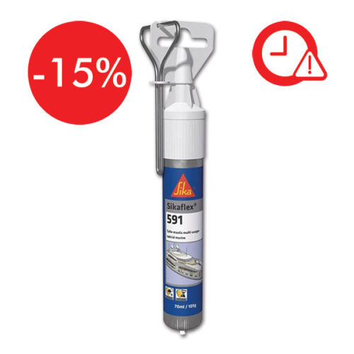 Tubetto di Sikaflex-591 MS 70 ml bianco, sigillante adesivo per camper e caravan.