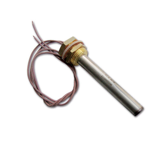 Dettaglio della sonda inox di scongelamento per sistemi antigelo su camper e caravan, garantendo protezione dal gelo.
